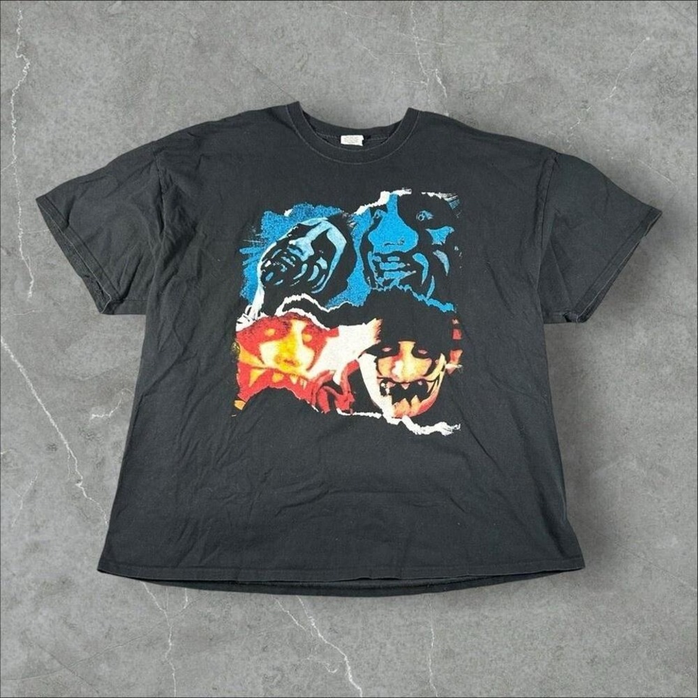 Vintage ICP Shirt Mens XL Black Y2K Rap Tee‎ Twiztid Insane Clown Posse Juggalo